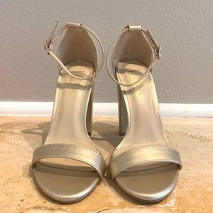 Lulus Gold Block Heels